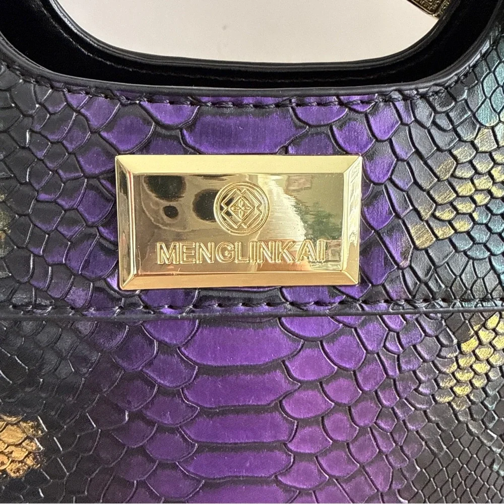 Fashion Tote Bag Snake Embossed - Picture 3 of 10